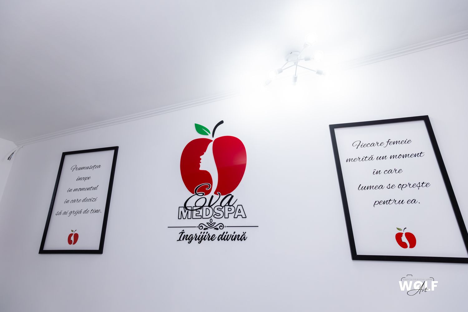 The Eva MedSpa wall